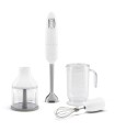 Smeg HBF03WHEU Batidora de mano con accesorios, 50's Style, Blanco