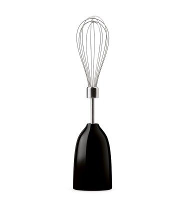 Smeg HBF03BLEU Batidora de mano con accesorios, 50's Style, Negro