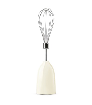 Smeg HBF03CREU Batidora de mano con accesorios, 50's Style, Crema