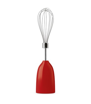 Smeg HBF03RDEU Batidora de mano con accesorios, 50's Style, Rojo