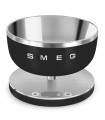 Smeg KSC01BLMWW Báscula de cocina, Estética Collezione, Negro mate
