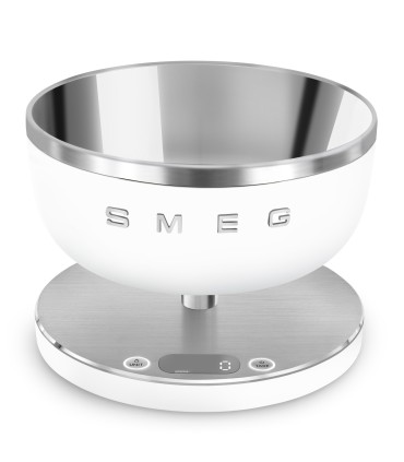 Smeg KSC01WHMWW Báscula de cocina, Estética Collezione, Blanco mate