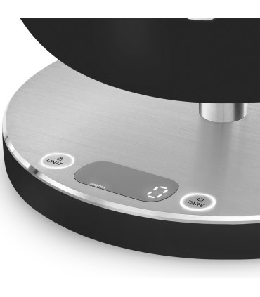 Smeg KSC01BLMWW Báscula de cocina, Estética Collezione, Negro mate