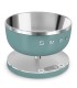Smeg KSC01EGMWW Báscula de cocina, Estética Collezione, Verde esmeralda mate