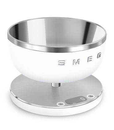 Smeg KSC01WHMWW Báscula de cocina, Estética Collezione, Blanco mate