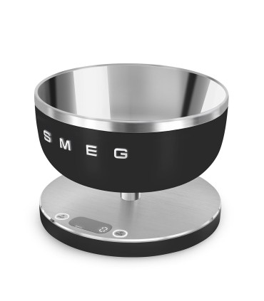 Smeg KSC01BLMWW Báscula de cocina, Estética Collezione, Negro mate