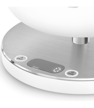 Smeg KSC01WHMWW Báscula de cocina, Estética Collezione, Blanco mate