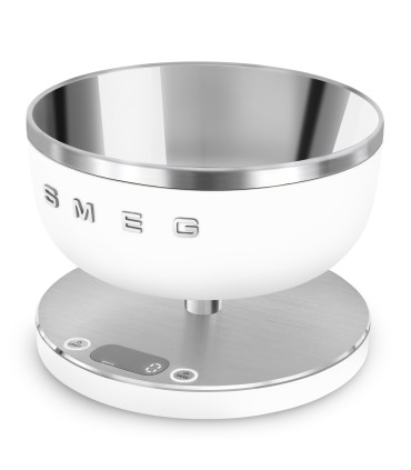 Smeg KSC01WHMWW Báscula de cocina, Estética Collezione, Blanco mate