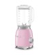Smeg BLF03PKEU Batidora de vaso, 50's Style, Rosa