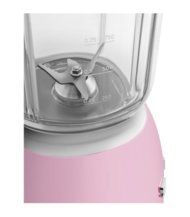 Smeg BLF03PKEU Batidora de vaso, 50's Style, Rosa