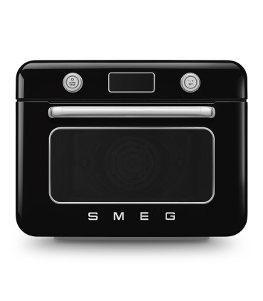 Smeg COF01BLEU Horno sobre encimera multifunción con vapor combinado, 50's Style, Negro