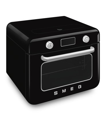 Smeg COF01BLEU Horno sobre encimera multifunción con vapor combinado, 50's Style, Negro