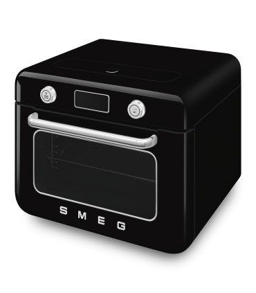 Smeg COF01BLEU Horno sobre encimera multifunción con vapor combinado, 50's Style, Negro