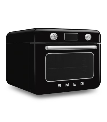 Smeg COF01BLEU Horno sobre encimera multifunción con vapor combinado, 50's Style, Negro