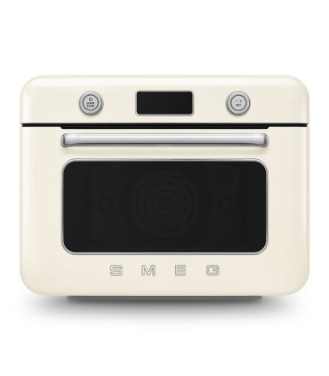 Smeg COF01CREU Horno sobre encimera multifunción con vapor combinado, 50's Style, Crema