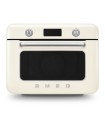 Smeg COF01CREU Horno sobre encimera multifunción con vapor combinado, 50's Style, Crema