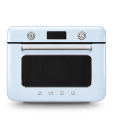 Smeg COF01PBEU Horno sobre encimera multifunción con vapor combinado, 50's Style, Azul