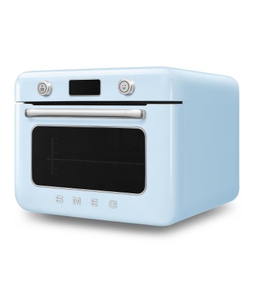 Smeg COF01PBEU Horno sobre encimera multifunción con vapor combinado, 50's Style, Azul
