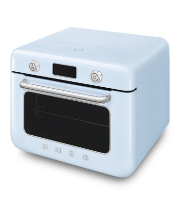 Smeg COF01PBEU Horno sobre encimera multifunción con vapor combinado, 50's Style, Azul
