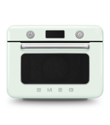 Smeg COF01PGEU Horno sobre encimera multifunción con vapor combinado, 50's Style, Verde