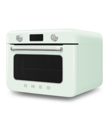 Smeg COF01PGEU Horno sobre encimera multifunción con vapor combinado, 50's Style, Verde