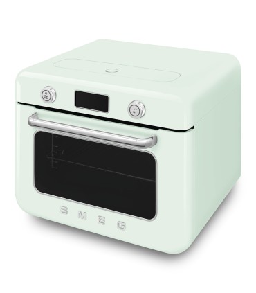 Smeg COF01PGEU Horno sobre encimera multifunción con vapor combinado, 50's Style, Verde