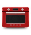Smeg COF01RDEU Horno sobre encimera multifunción con vapor combinado, 50's Style, Rojo