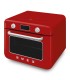 Smeg COF01RDEU Horno sobre encimera multifunción con vapor combinado, 50's Style, Rojo