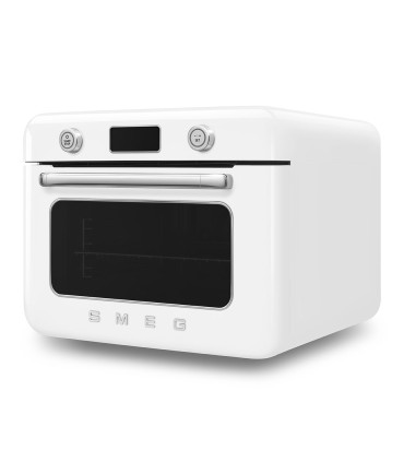 Smeg COF01WHEU Horno sobre encimera multifunción con vapor combinado, 50's Style, Blanco