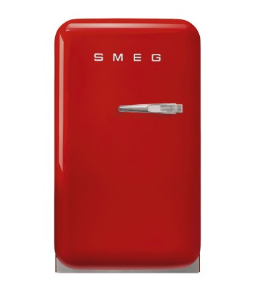 Smeg FAB5LRD6 Frigorífico monopuerta 50's Style, Estático, Bisagras izquierda, Rojo, 72,5 x 40,4 cm