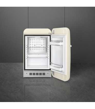 Smeg FAB5RCR6 Frigorífico monopuerta 50's Style, Estático, Bisagras derecha, Crema, 72,5 x 40,4 cm