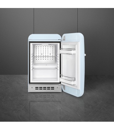 Smeg FAB5RPB6 Frigorífico monopuerta 50's Style, Estático, Bisagras derecha, Azul Celeste, 72,5 x 40,4 cm
