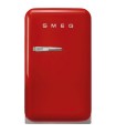 Smeg FAB5RRD6 Frigorífico monopuerta 50's Style, Estático, Bisagras derecha, Rojo, 72,5 x 40,4 cm