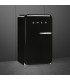 Smeg FAB10HLBL6 Frigorífico monopuerta 50's Style, Estático, Bisagras izquierda, Negro, 97 x 54,5 cm