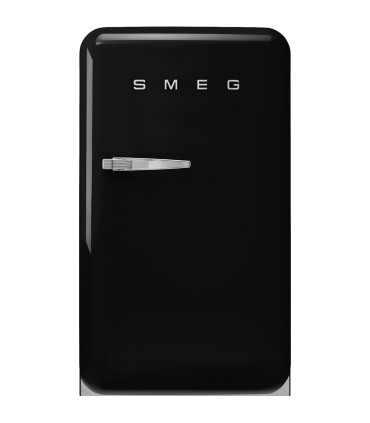 Smeg FAB10HRBL6 Frigorífico monopuerta 50's Style, Estático, Bisagras derecha, Negro, 97 x 54,5 cm
