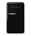 Smeg FAB10HRBL6 Frigorífico monopuerta 50's Style, Estático, Bisagras derecha, Negro, 97 x 54,5 cm
