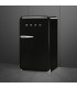 Smeg FAB10HRBL6 Frigorífico monopuerta 50's Style, Estático, Bisagras derecha, Negro, 97 x 54,5 cm