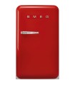 Smeg FAB10HRRD6 Frigorífico monopuerta 50's Style, Estático, Bisagras derecha, Rojo, 97 x 54,5 cm