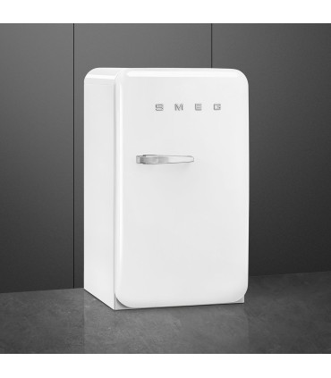Smeg FAB10HRWH6 Frigorífico monopuerta 50's Style, Estático, Bisagras derecha, Blanco, 97 x 54,5 cm