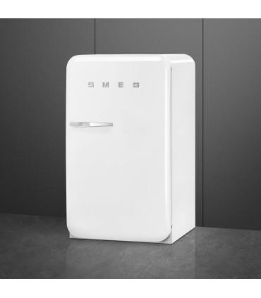 Smeg FAB10HRWH6 Frigorífico monopuerta 50's Style, Estático, Bisagras derecha, Blanco, 97 x 54,5 cm