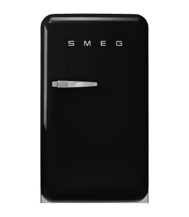 Smeg FAB10RBL6 Frigorífico monopuerta 50's Style, Estático, Bisagras derecha, Negro, 97 x 54,5 cm