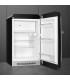 Smeg FAB10RBL6 Frigorífico monopuerta 50's Style, Estático, Bisagras derecha, Negro, 97 x 54,5 cm