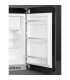 Smeg FAB10RBL6 Frigorífico monopuerta 50's Style, Estático, Bisagras derecha, Negro, 97 x 54,5 cm