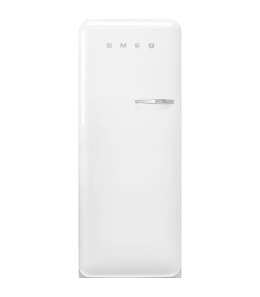 Smeg FAB28LWH6 Frigorífico monopuerta 50's Style, Ventilado, Bisagras izquierda, Blanco, 153 x 60,1 cm