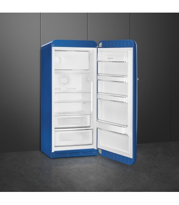 Smeg FAB28RBE6 Frigorífico monopuerta 50's Style, Ventilado, Bisagras derecha, Azul, 153 x 60,1 cm