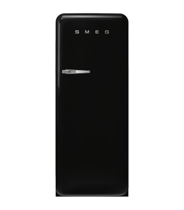 Smeg FAB28RBL6 Frigorífico monopuerta 50's Style, Ventilado, Bisagras derecha, Negro, 153 x 60,1 cm