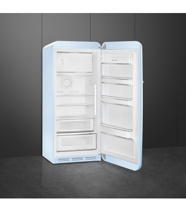Smeg FAB28RPB6 Frigorífico monopuerta 50's Style, Ventilado, Bisagras derecha, Azul Celeste, 153 x 60,1 cm