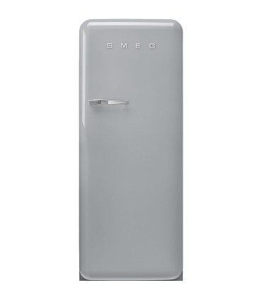 Smeg FAB28RSV6 Frigorífico monopuerta 50's Style, Ventilado, Bisagras derecha, Plata, 153 x 60,1 cm