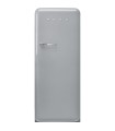 Smeg FAB28RSV6 Frigorífico monopuerta 50's Style, Ventilado, Bisagras derecha, Plata, 153 x 60,1 cm