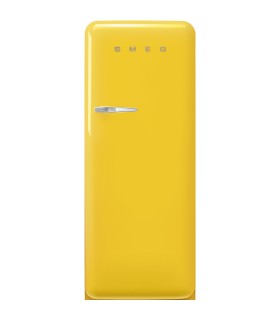 Smeg FAB28RYW6 Frigorífico monopuerta 50's Style, Ventilado, Bisagras derecha, Amarillo, 153 x 60,1 cm
